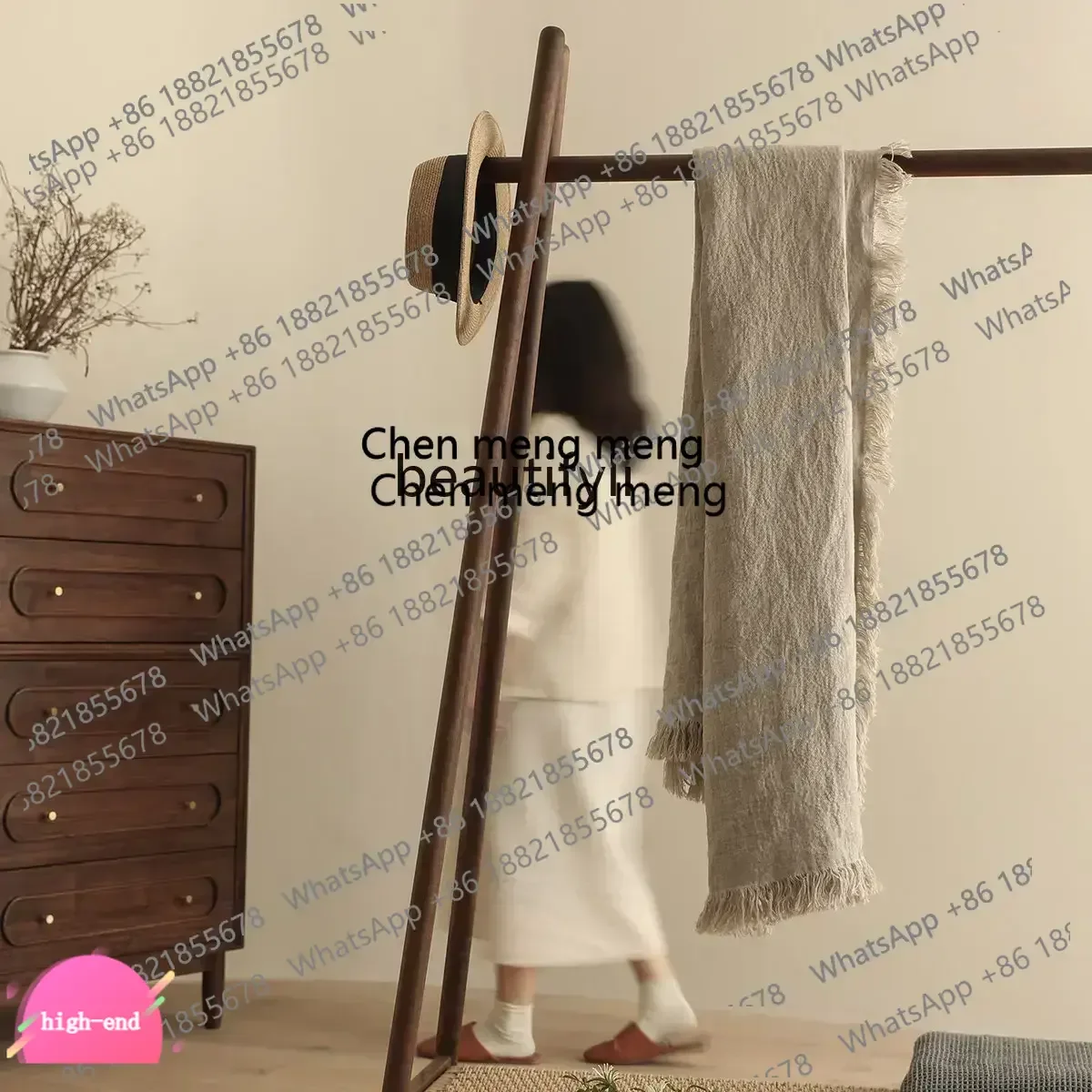 

Ретро-комод из черного ореха с пятью ящиками, из чистого массива дерева, шкаф для хранения AB