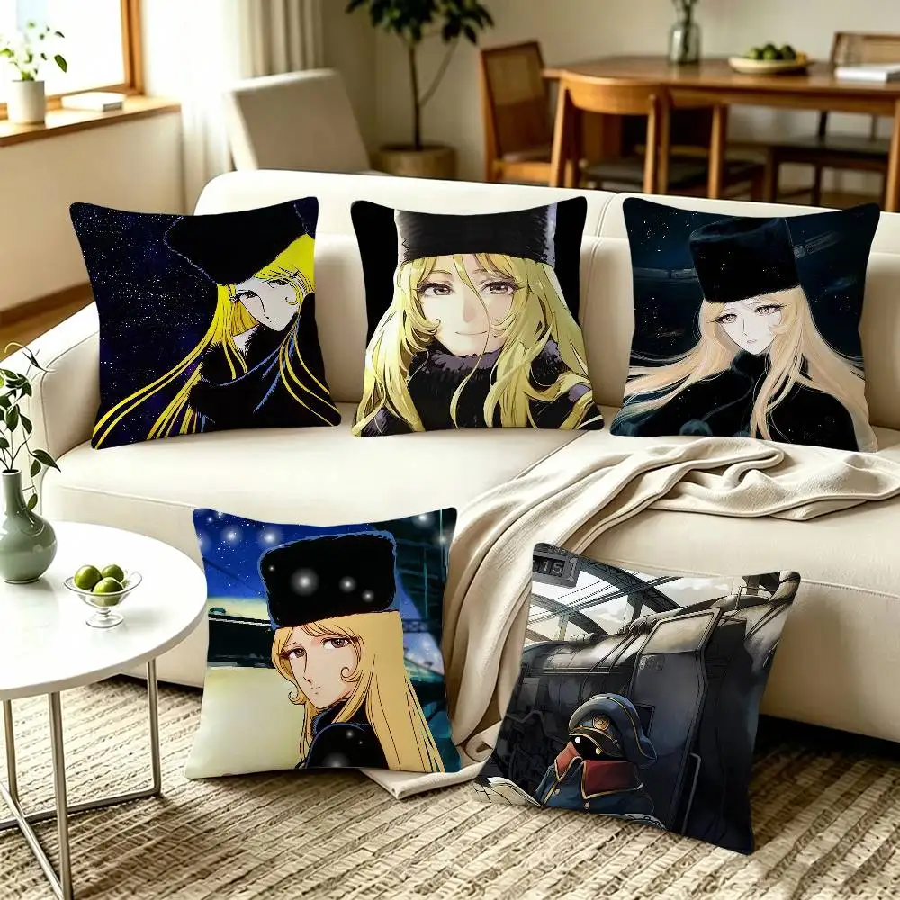 Anime Galaxy Express 999 Maetel   Home Sofa Cushion Covers and Aecorative Custom Pillow Covers