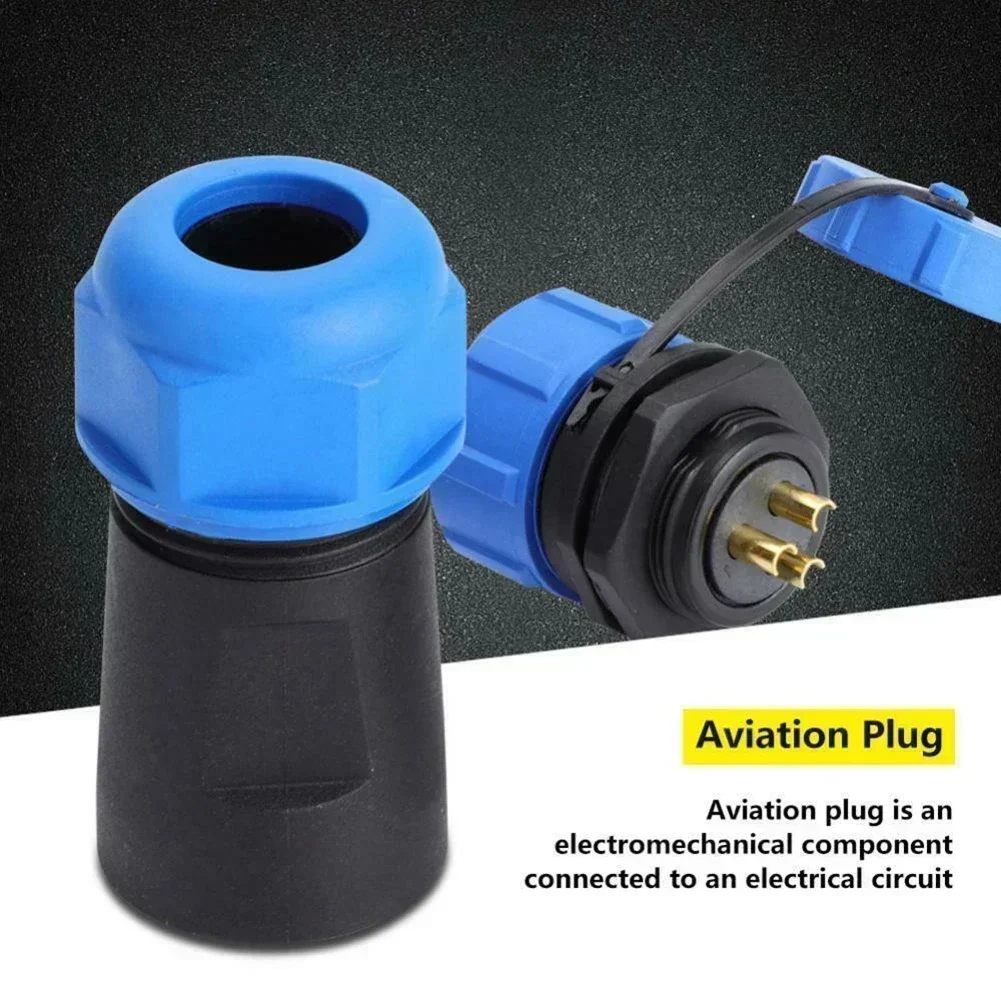 

SP21 IP68 Waterproof Aviation Connector 2-12 Pin Panel Socket With Brass Contacts 500V 30A For Industrial, Marine And Outdoor