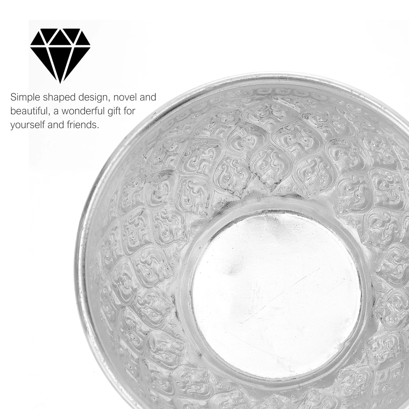 

Spa Essential Oil Bowl Beauty Holder Aromatherapy Tin Aluminum Massage Chair Thai Style Delicate Smooth Surface