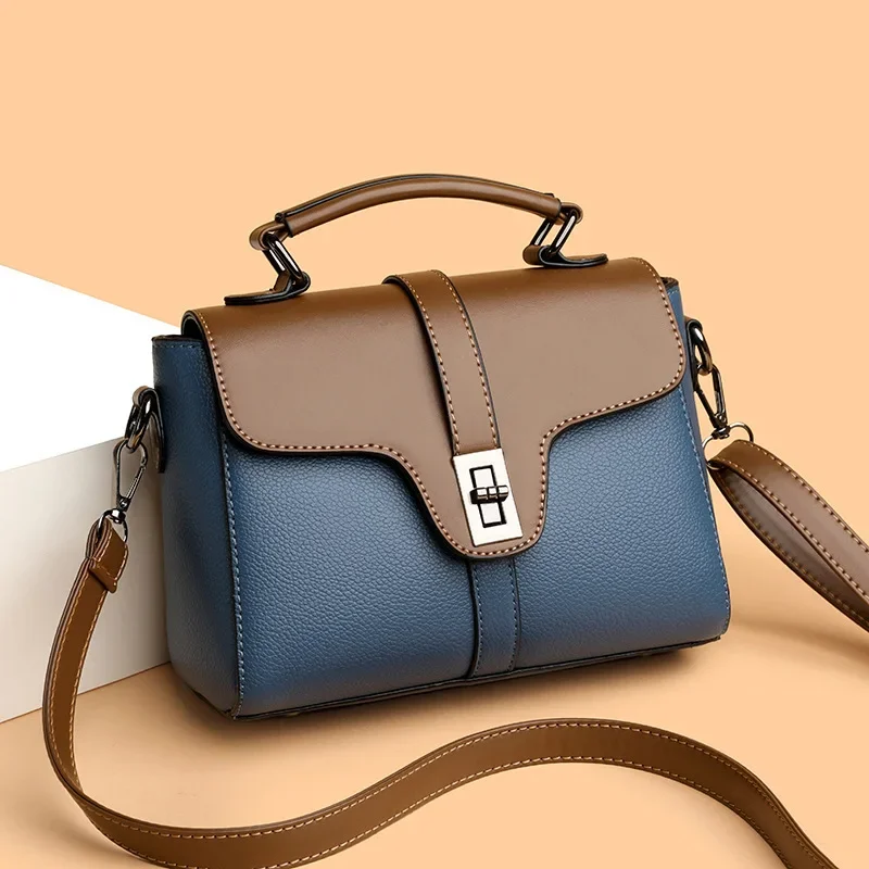 

Designer Women's Crossbody Bag - Stylish PU Leather Handbag, Lightweight & Durable for Daily Commute, Trendy Color Block
