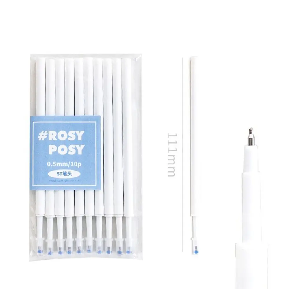 Gradient Color Gel Pen Set Plastic Shell Black Ink Blush Design Gel Pens Set Stationery Supplies Office Accessories Stationery