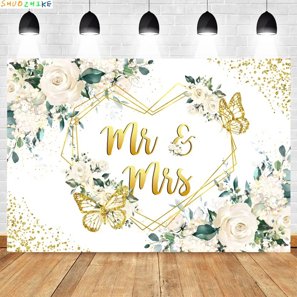 خلفية لحفلات الزفاف وحفلات الزفاف من Mr&Mrs للتصوير الفوتوغرافي Miss to Mrs Bride لتكون خلفية صورة الذكرى السنوية للخطوبة
