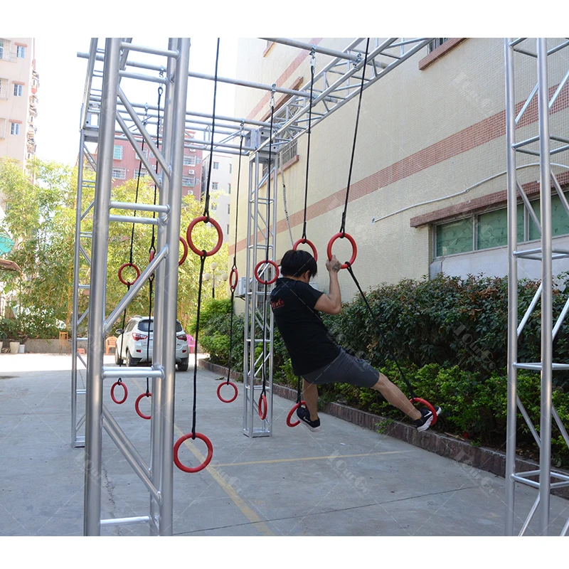 Lapangan Bermain Dalam Ruangan Sea of Multiple Rings dengan Rintangan American Ninja Warrior untuk Anak-Anak