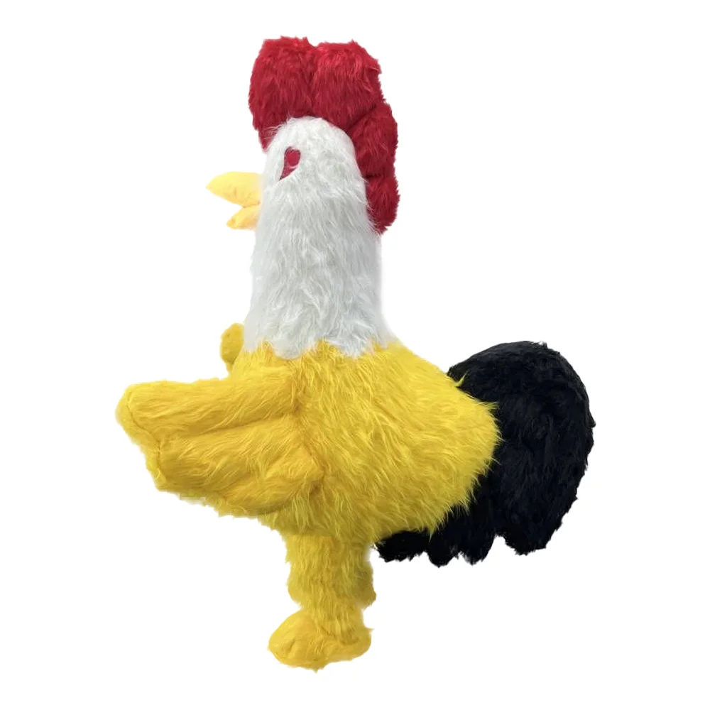 Inflatable Yellow Chicken Mascot Costume Giant Plush Full Body Realistic Rooster Blow Up Suit for Eventt for Entertainment