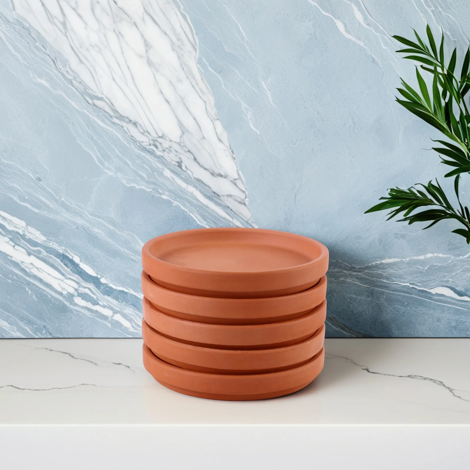 

5Pcs Flower Pot Tray Plant Pot Plate Round Planter Saucer Floor Protection Water Soil Resistance Pottery Flowerpot Plate