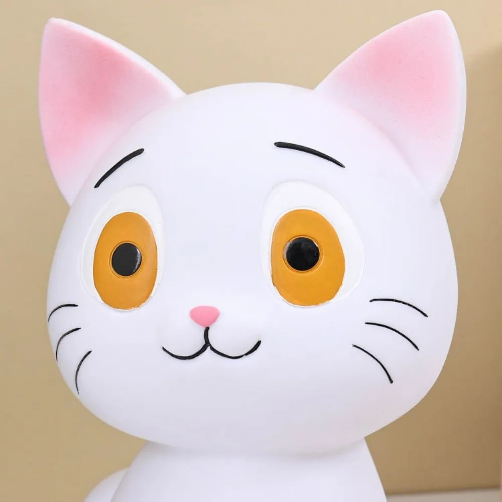 Tirelire Anti-chute chat noir, réservoir d'épargne décoratif, tirelire chat de dessin animé, modèle de chat à collectionner, tirelire pour enfants/