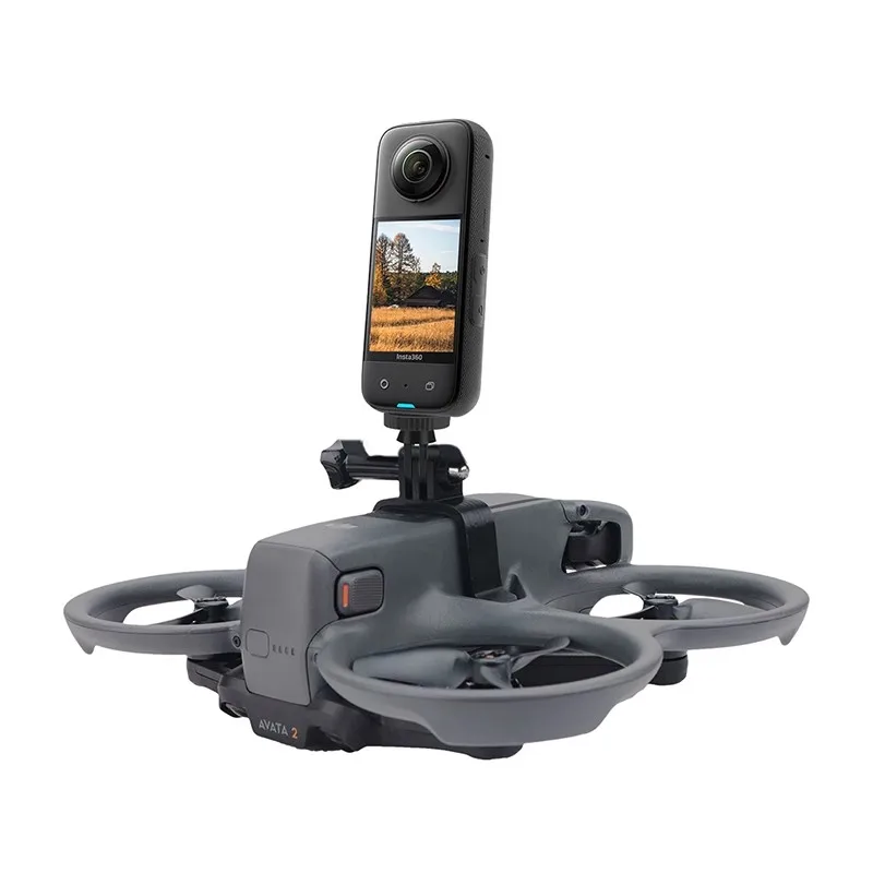 Sports Camera Expand Base Bracket Mounts Sky Flight Shoot Video for Gopro DJI Action Insta360 Camera for DJI AVATA 2 Drone