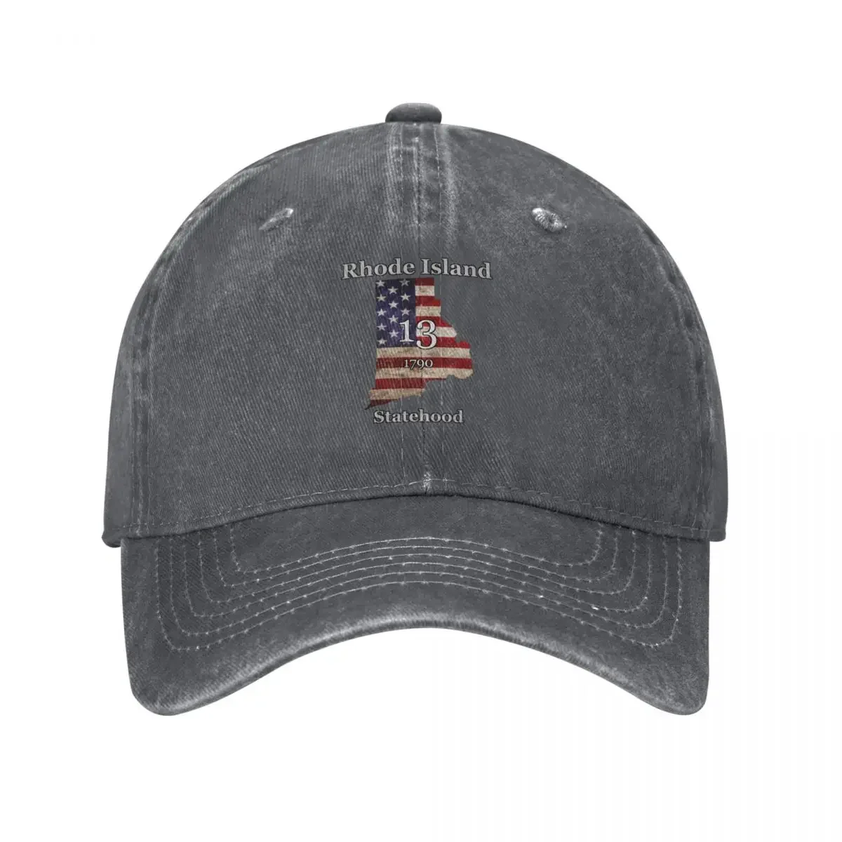 Rhode Island 13th State Admitted To The United States Baseball Cap party Hat dad hat Sunscreen Men's Baseball Women's