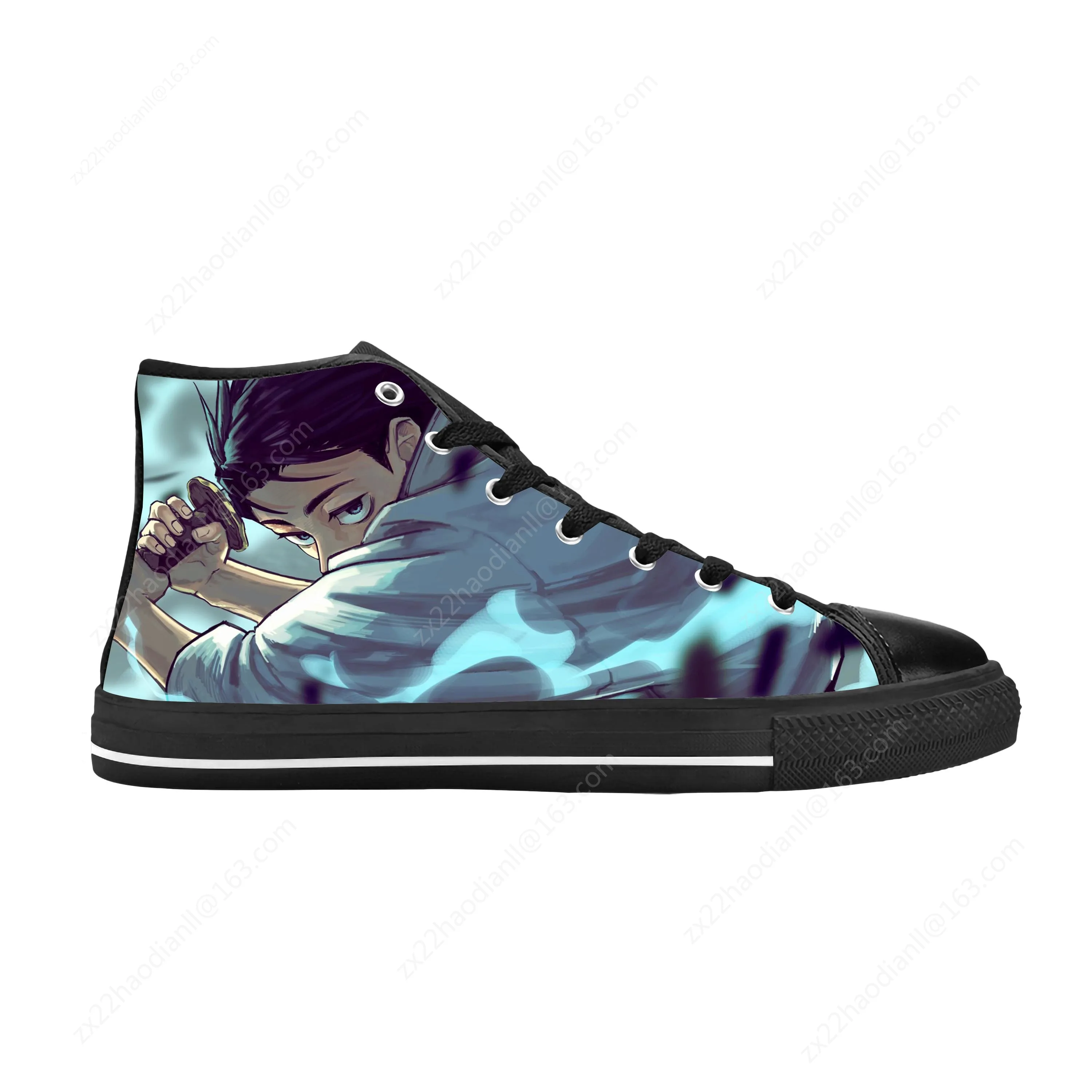 Japanese Anime Manga Jujutsu Kaisen Okkotsu Yuta Casual Cloth Shoes High Top Comfortable Breathable 3D Print Men Women Sneakers