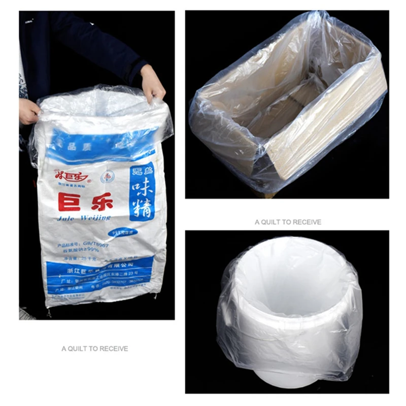 StoBag PO Film Plastic Top Open Flat Bag Transparent Large Waterproof Dustproof Moisture-proof Sealed Clothes Food Package Pouch