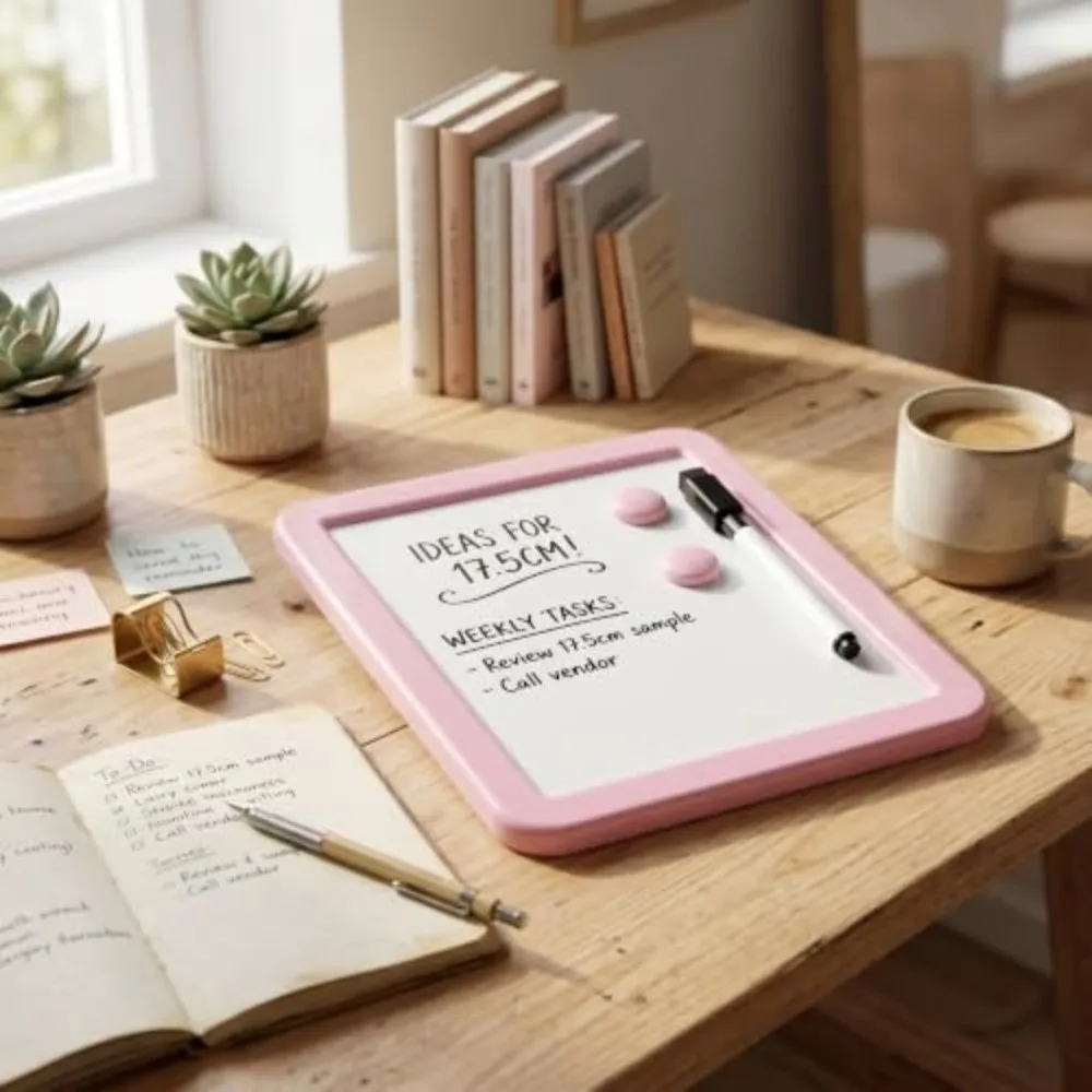 New Mini Whiteboard Set Portable Magnetic Writing Whiteboard Space-Saving Whiteboard Kit School Locker Use
