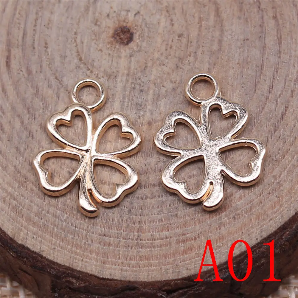 New Arrival Four Leaf Clover Charms For Jewelry Making Gifts For Women