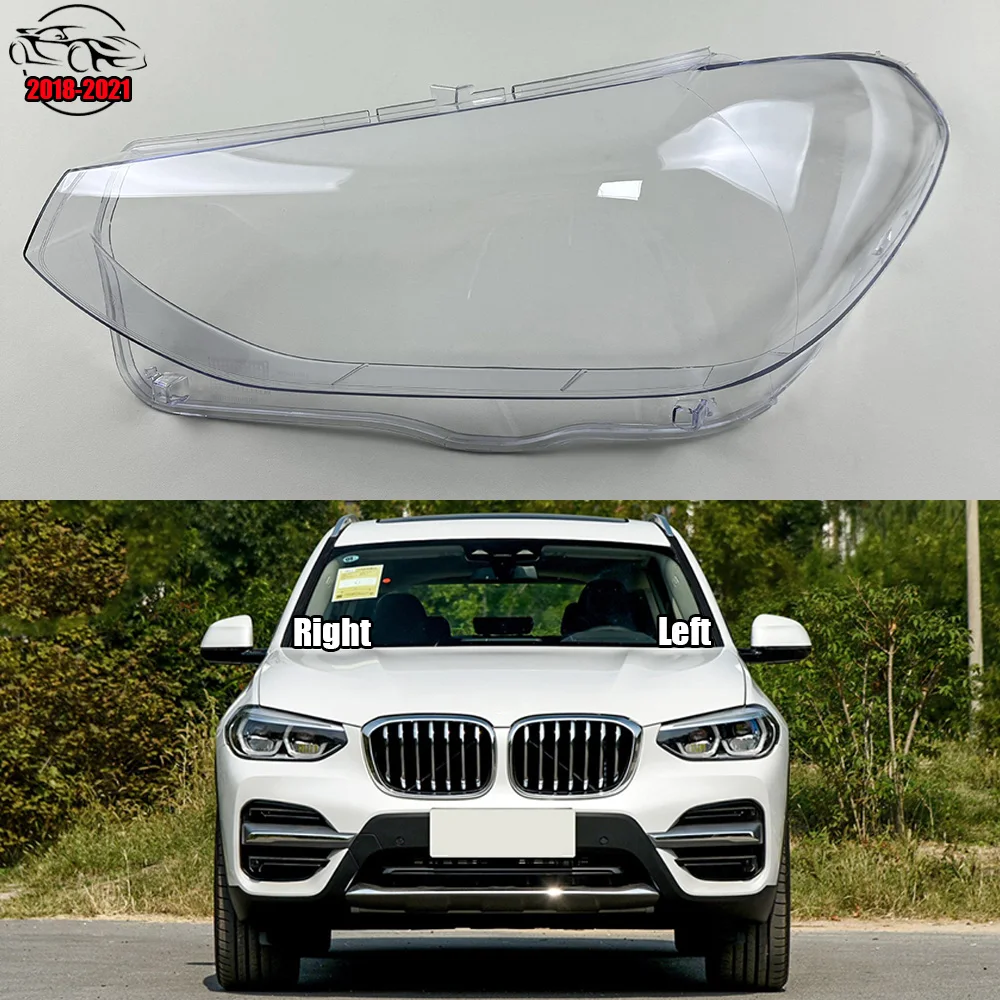 

For BMW X3 X4 G08 2018-2021 Car Front Headlight Cover Auto Headlamp Lampshade Lampcover Head Lamp Light Glass Lens Shell