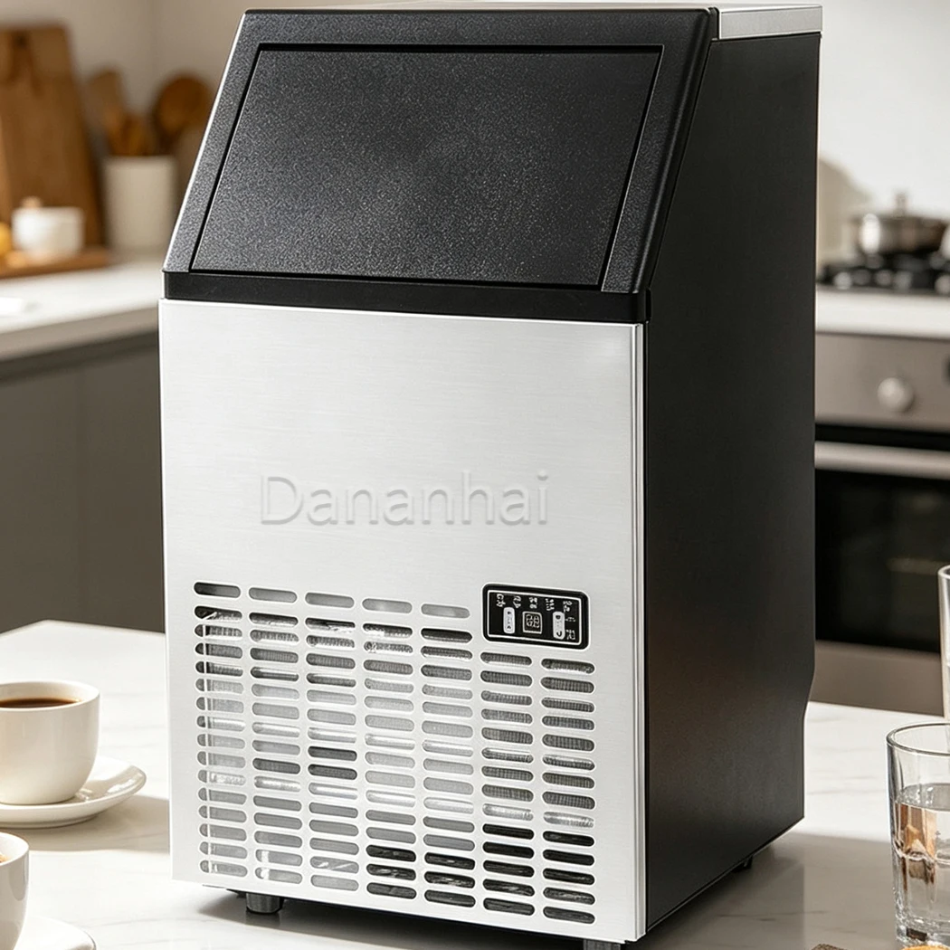 Ice Cube Producing Machine Commercial Ice Generator For Restaurant Pub Bar Drink Beverage Preparation
