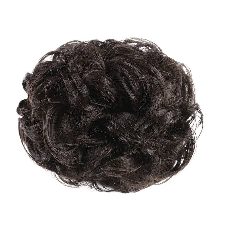 Rommelige Knot Chignon Donut Haarpad Elastisch Haar Touw Rubberen Band Synthetische Haarstuk Haaraccessoires Voor Vrouwen