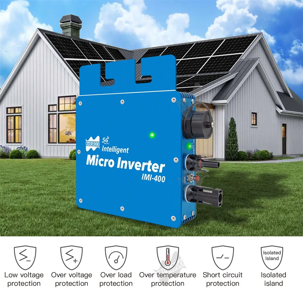 From EU 400W solar grid-on microinverter with WiF DC22-50V to AC230V max connect for 350-450W solar panels microinverter