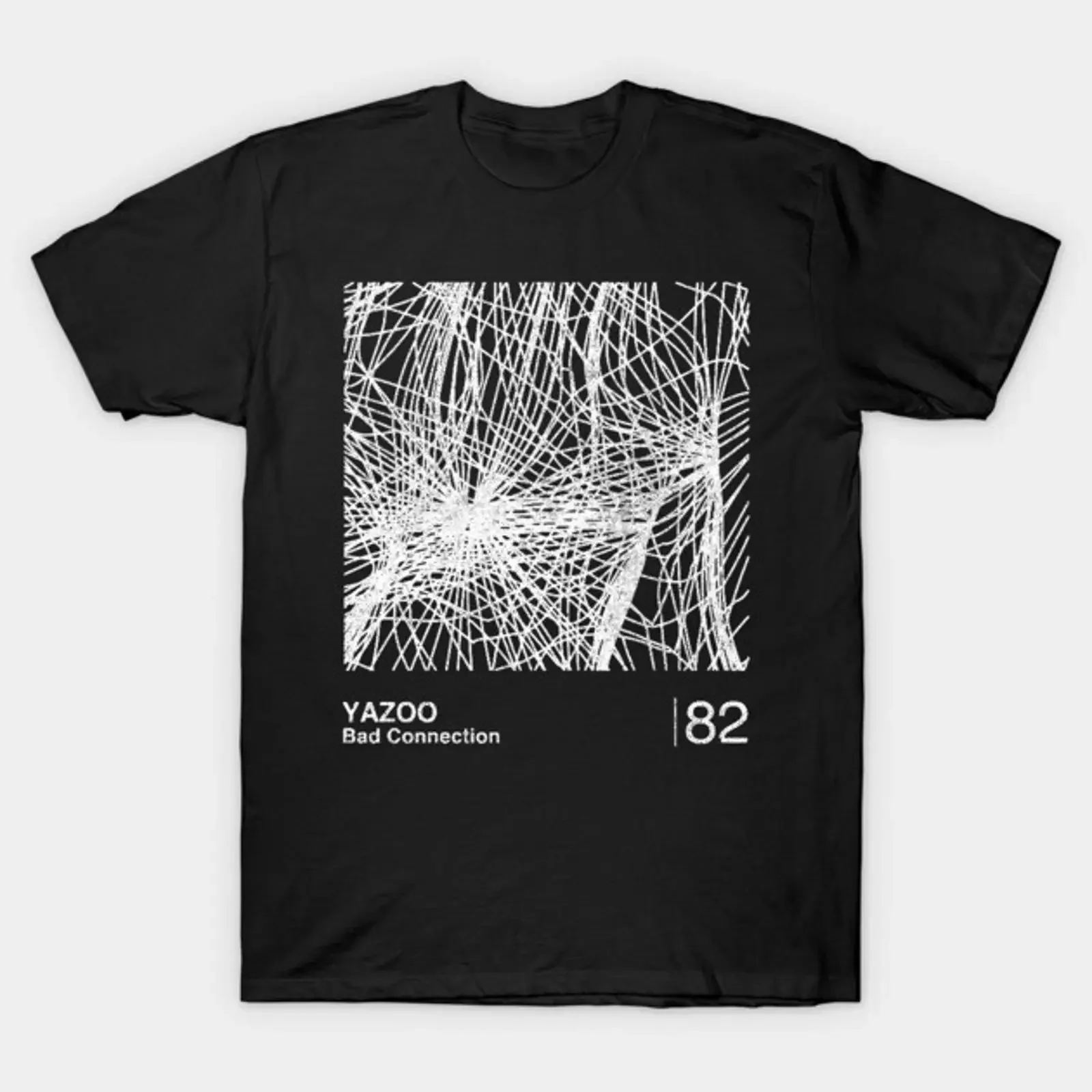 Bad Connection Minimalist Artwork Design T Shirt vintage Washed Comfortable Breathable designer clothes Casual homme Versatile