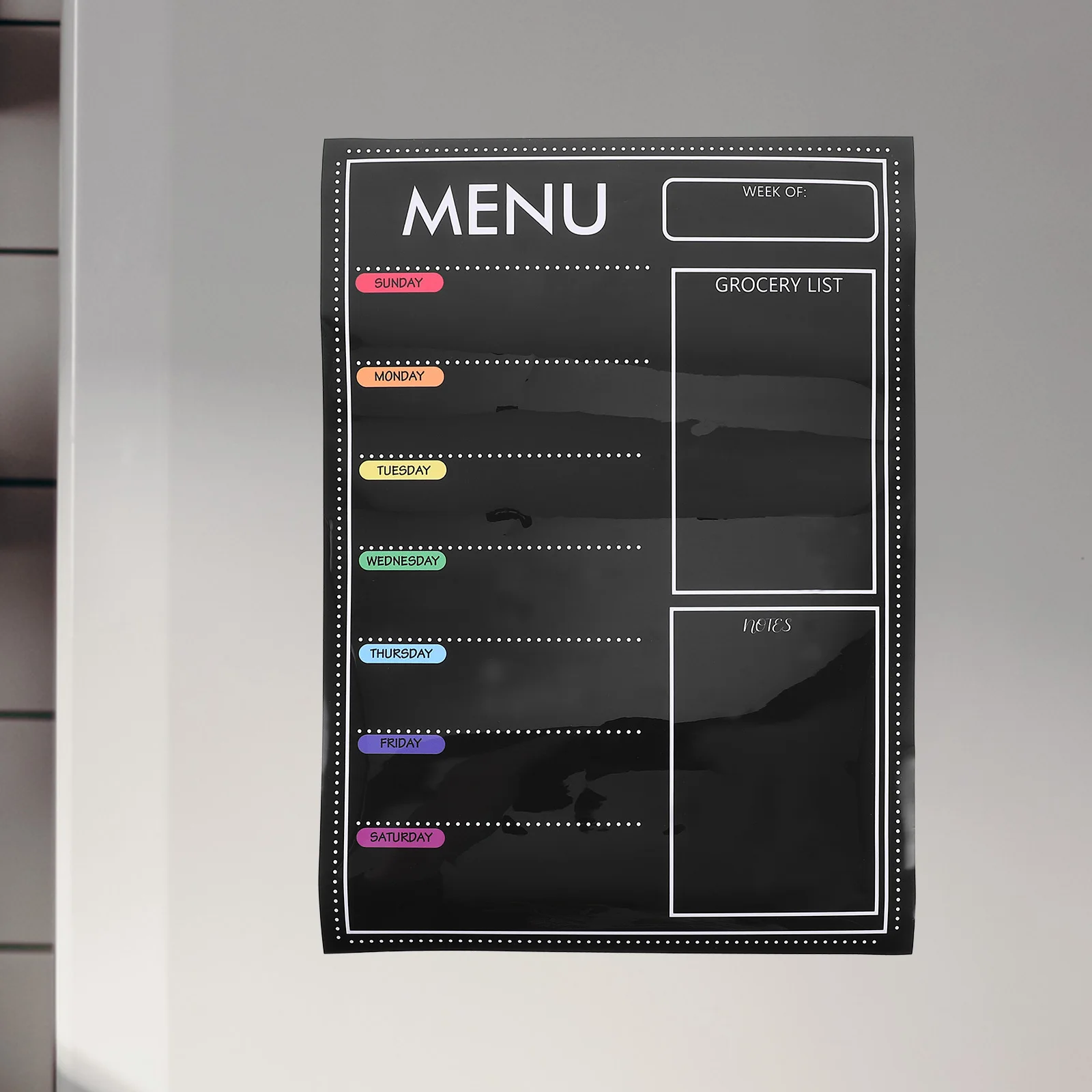 Magnetic Menu Board Refrigerator Dry Erase Week Planner 9 Sheets Kitchen Meal Organizer Household Fridge Magnet Scheduling Board