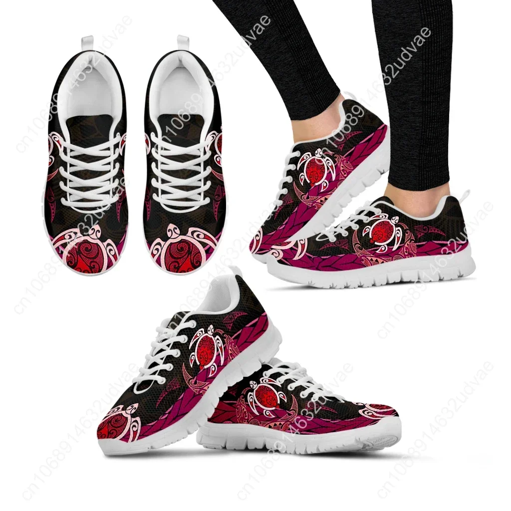 Polynesian Women's Shoes Polynesian Turtle Designer Comfortable Breathable Casual Sneakers Fashion Lace Up Shoes
