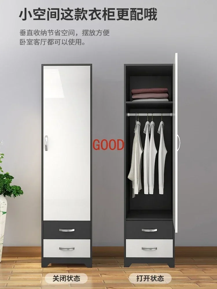 Armadio singolo con anta a battente semplice e moderno