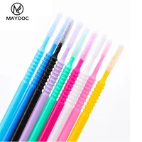 Hisopo de algodón desechable, cepillos de extensión de pestañas individuales, removedor de pestañas, microcepillo para herramientas de pestañas, 50/100 piezas