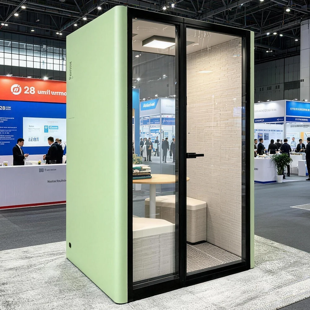 Modern Aluminum Design Portable Private Office Mobile Soundproof Booth For Voice Over Home Office & Office Building Use