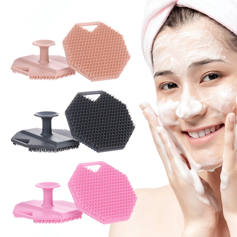 Silicone rosto cuidados escova, esfoliante facial, cravo limpeza, massageador, beleza da pele mais limpo, 1pc