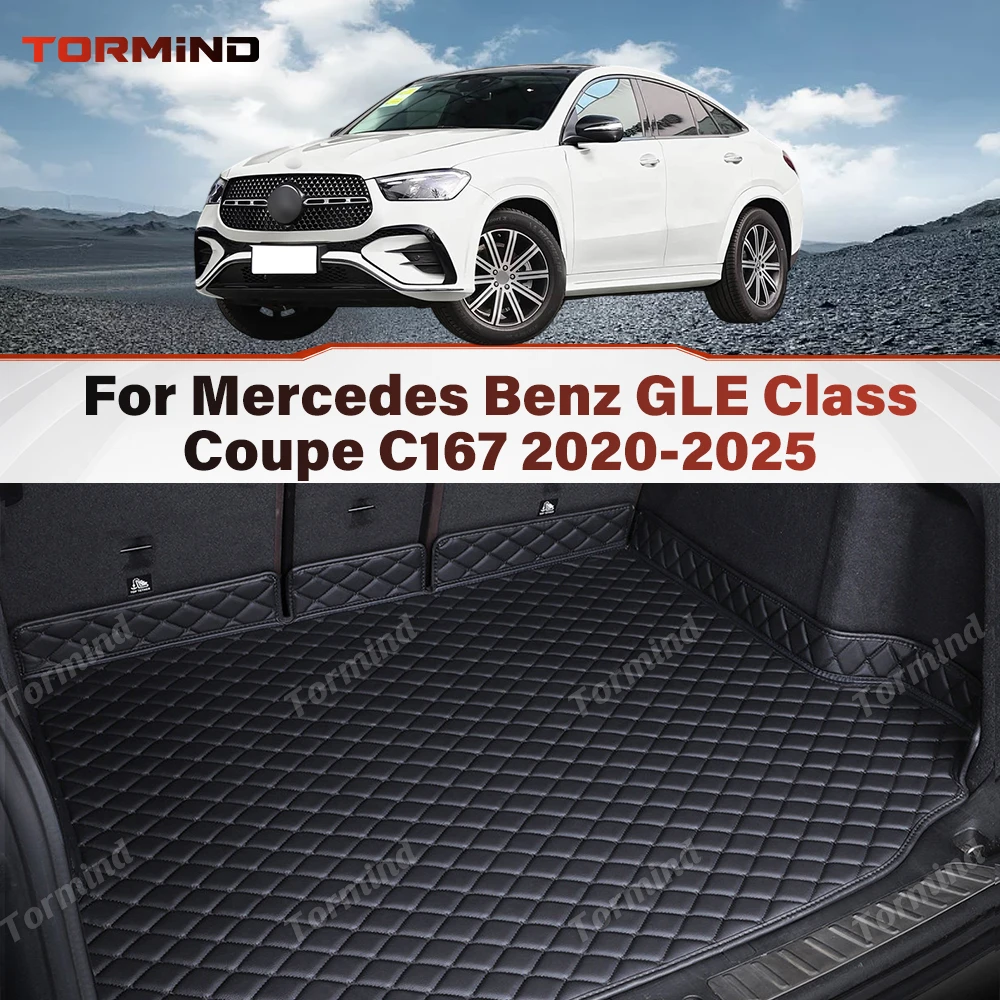 Tormind Cargo Mat For Mercedes Benz GLE Class Coupe C167 2020-2025 24 23 22 3D Car Trunk Mat Waterproof Protection Accessories