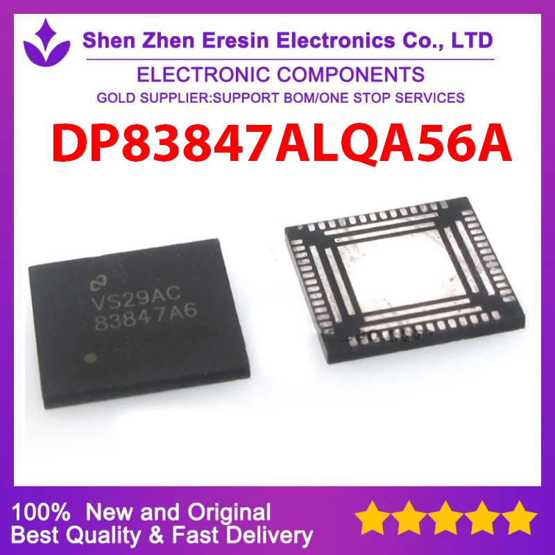 Free shipping  1PCS/LOT  DP83847ALQA56A  QFN   New and original