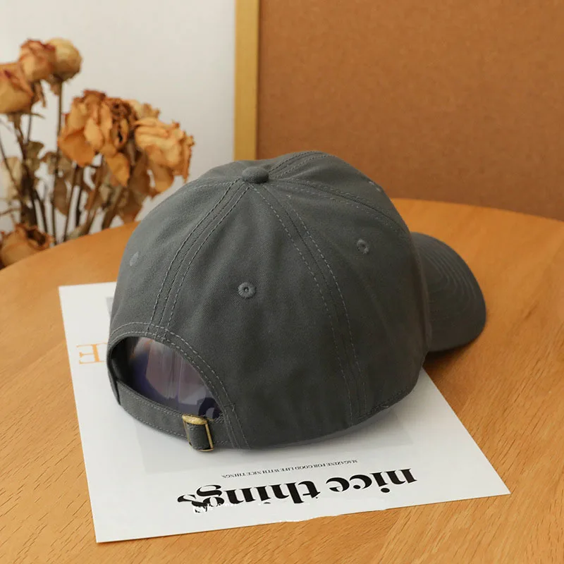 Unisex BIG Size Baseball Cap Men Letter C Cotton Pattern Hat for Kids Women Outside Solid Color Casual Soft Top Grroas Male