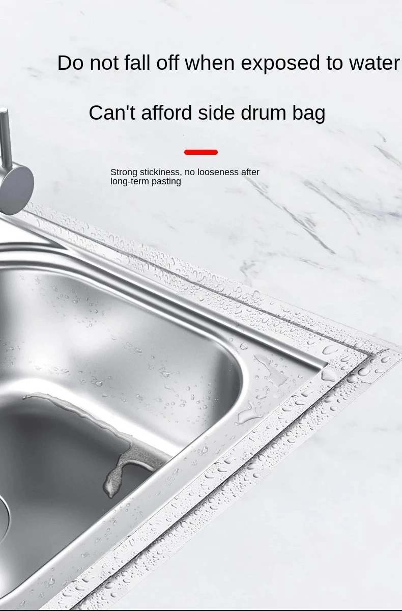 One Aluminum Foil Tape Heat-Resistant And Heat-Insulating Kitchen Sink Stainless Steel Tape Waterproof And Self-Adhesive Stove