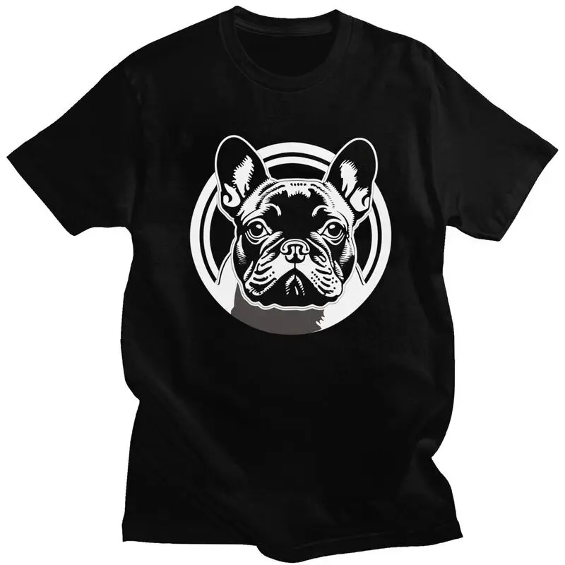 Custom Kawaii French Bulldog T Shirt Homme Soft Cotton Tee Tshirts Short Sleeve Urban T-shirt Gift