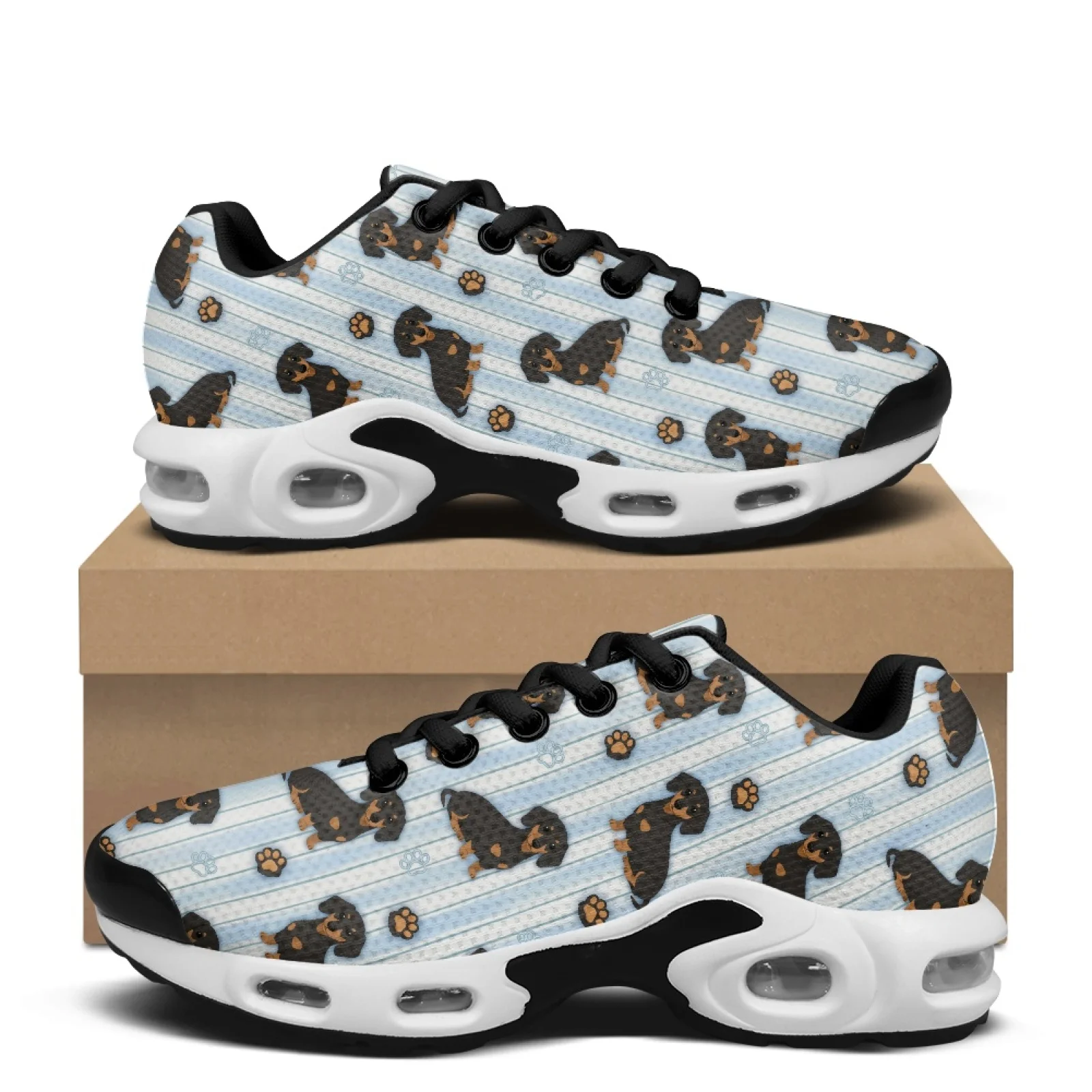 PENSTROLL Dachshund Print Breathable Running Tennis Shoes Comfort Sneaker for Workout Modern Sneaker Walking Shoes