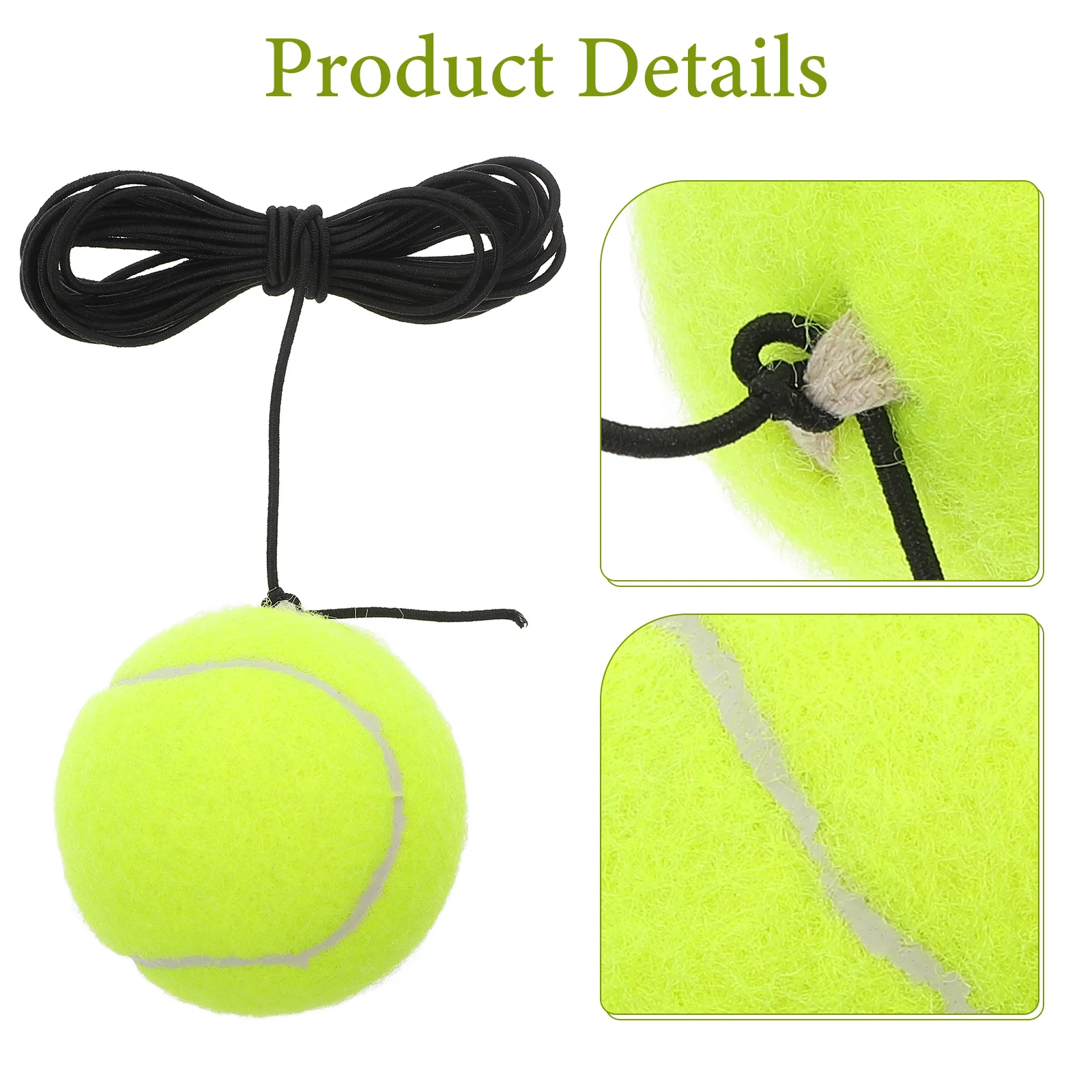 Single Person Tennis Ball Rope Practical Plastic Wall Mount Tennis Trainer Portable Lightweight for Training Reaction - Image 4