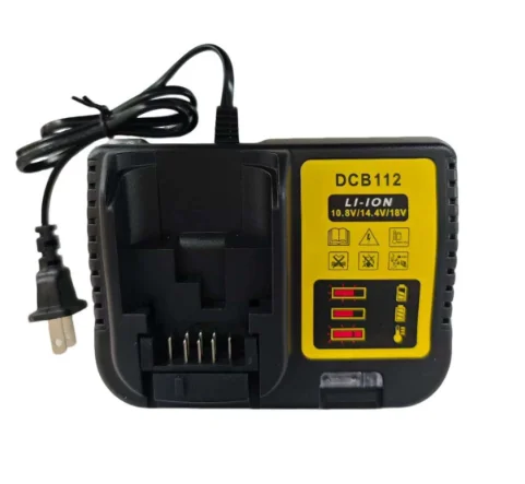 Replacement Charger for DeWalt Lithium‑ion Battery, US Plug 110‑120V, LED Indicator (Battery Not Included)