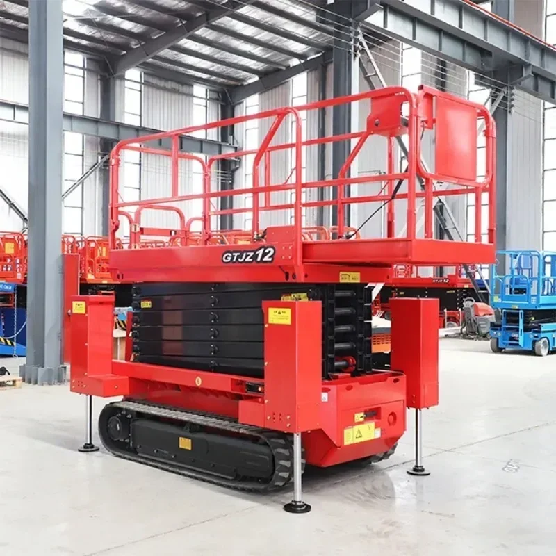 2025 Self-propelled Scissors Lift Man Lift Battery Power Aerial Work Electric Lift Platform for Sales