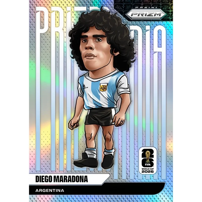 DIY Homemade Football collection card FIFA World Cup Snake Skin  Big head comics Black Gold White Sparkle  Maradona Ronaldo