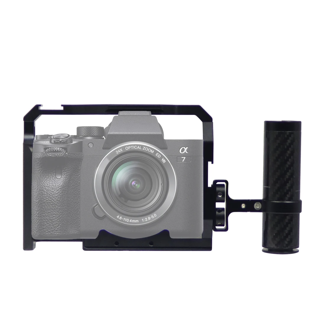 A7M4 A7R4 Kamera Vollkäfig Rig Griff Griff Arca-stil Kalten Schuh Halterung ARRI Ortung für Sony Alpha 7S III IV A7M3 A73 A7R3 A7S3 – Detail 34