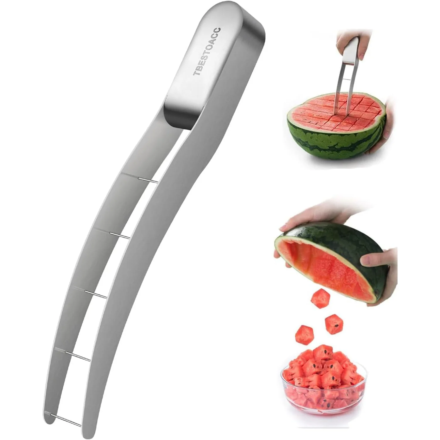 

Watermelon Slicer, Watermelon , Melon Tool, Watermelon Cutting tool Stainless Steel Fruit