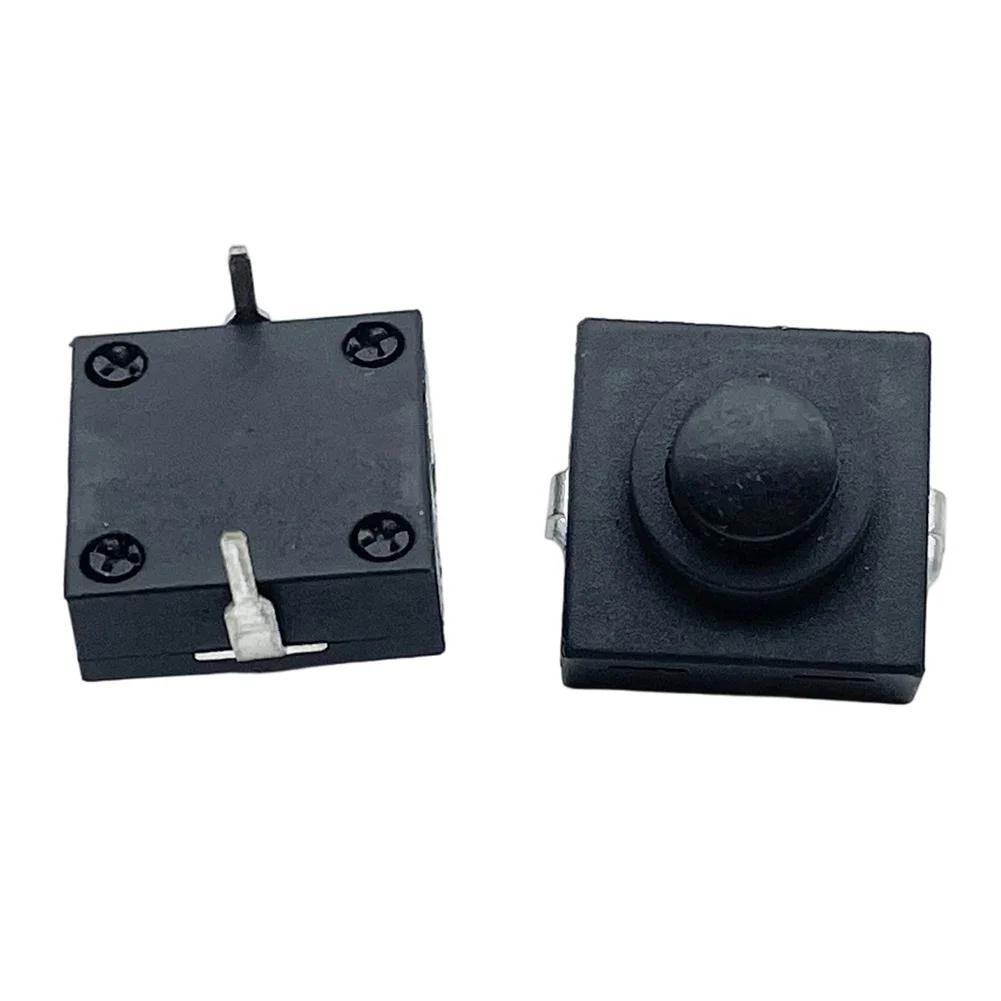 2-Pin Flashlight Switch 1A 30V Self-locking Mechanism Compact Size 2-pin Configuration For Flashlight 12*12*9.4mm