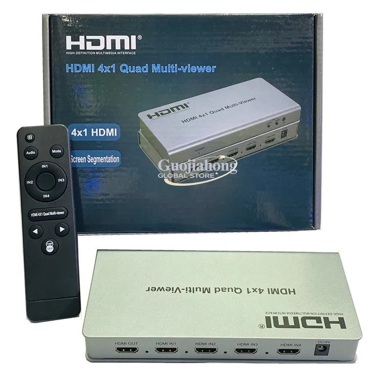 4x1 Quad Mult er high definition 4 in 1 out   splitter screen seamless picture-in-picture