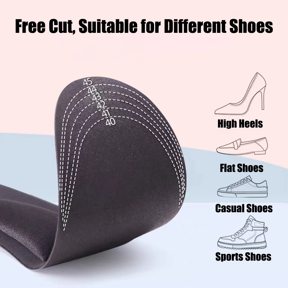 Plantar Fasciitis Arch Support Shoe Inserts for Sneakers Soft Memory Foam Sport Insoles for Shoes Woman Man Foot Massage insole