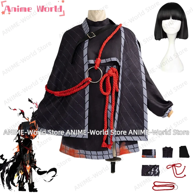 《Tamaño personalizado》Game Limbus Company E.G.O 4th Match Flame Ryoshu Ryoshu Disfraz de cosplay Peluca de Halloween Fiesta de Todos los Santos