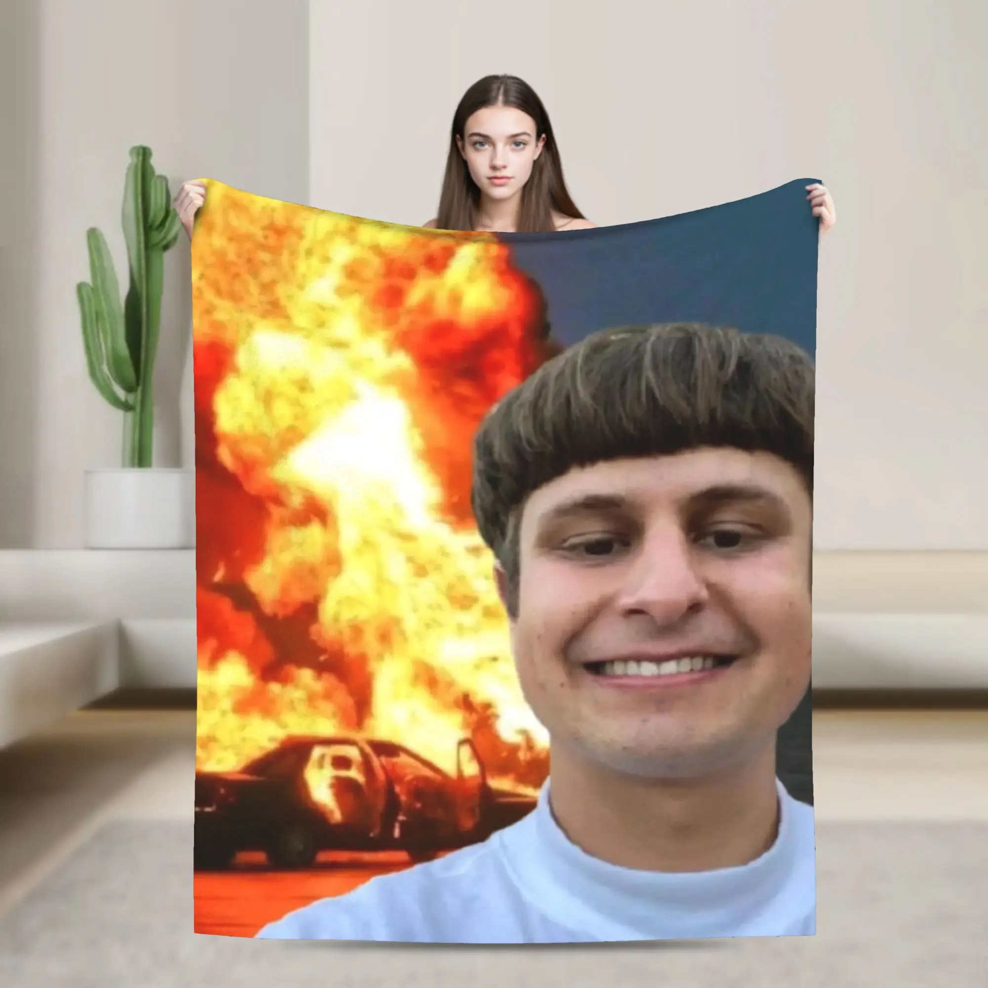 RIP Oliver Tree 1993-2026 Throw Blanket for Couch Fuzzy Soft Plush Blanket 50x60 Inches Multiple Sizes Bedspread for All Season
