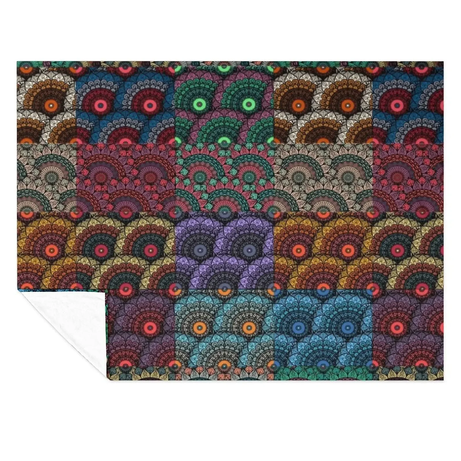

Colorful Mandala Florals,Floral patterns Throw Blanket Plush anime Sofa Throw Moving Blankets