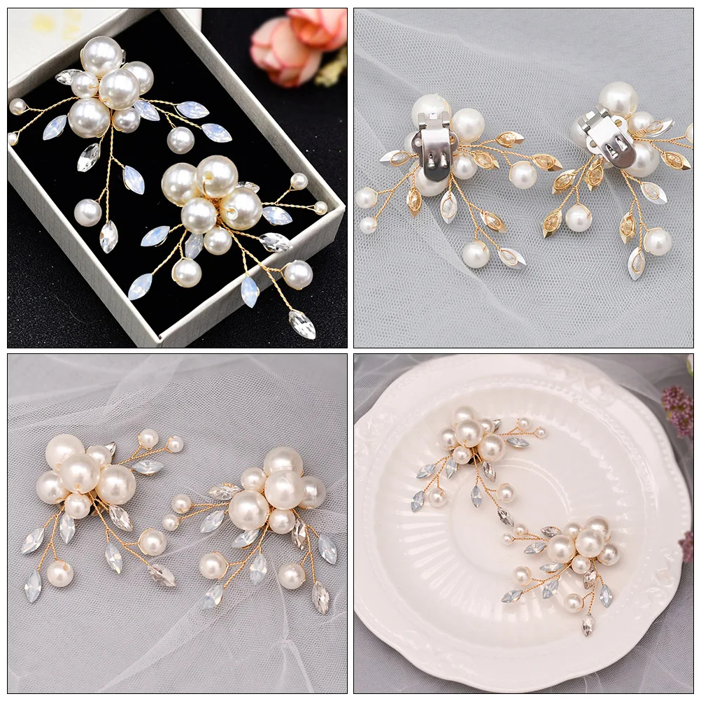

Pearl Shoes Decorative Flowers for Decorative Shoes Flowers Bridal Wedding High Heels Crystal Embellishments Shoe Accessories