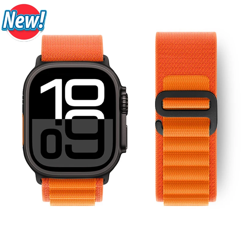 Alpine Loop Strap für Apple Watch Ultra 2 Band 49 mm 45 mm 44 mm 40 mm 41 mm 46 mm 42 mm 38 mm Armband iWatch Serie 10 SE 9 8 7 6 5 4