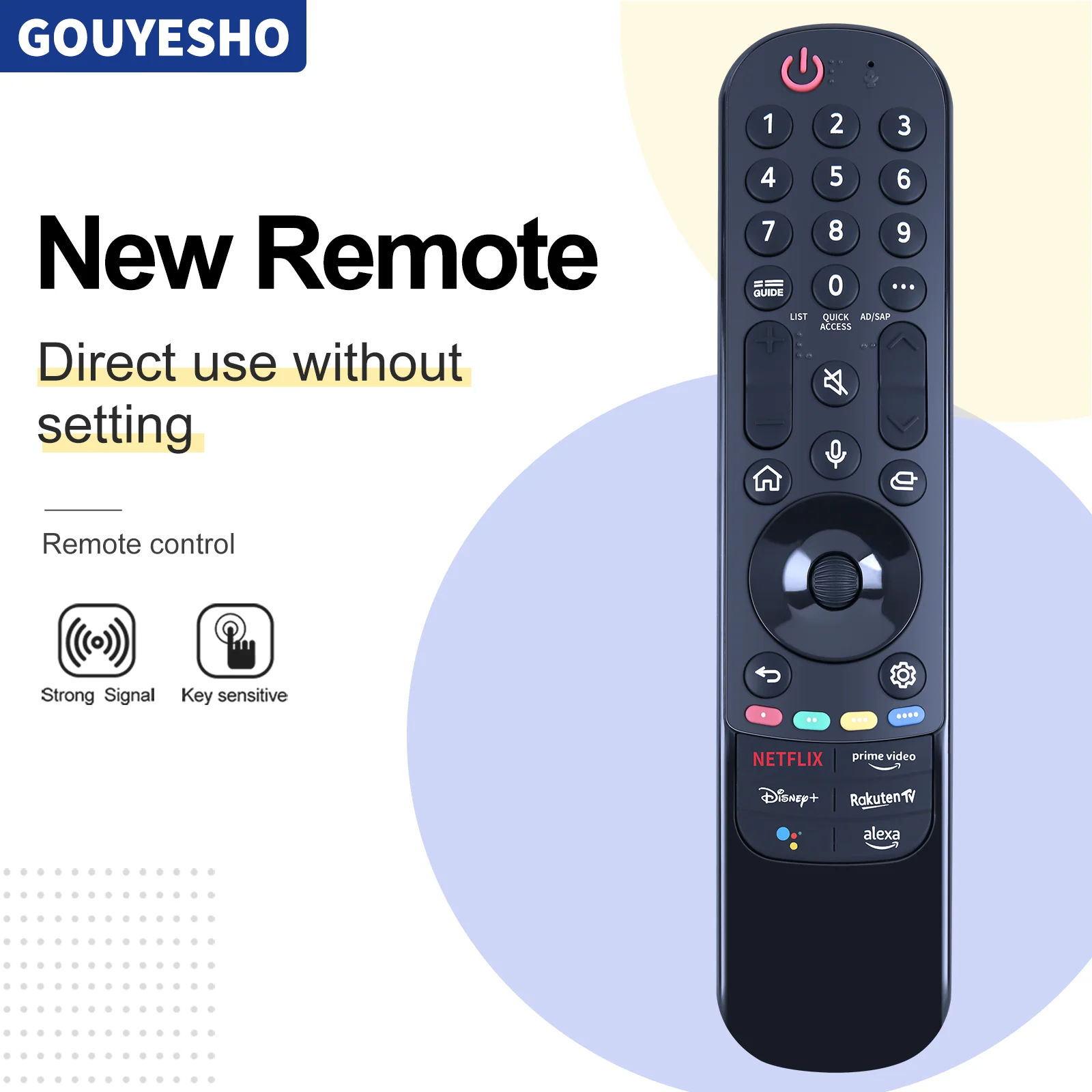 New MR22GA AKB76039901 Remote Control For L/G Smart TV 55QNED85UQA No Voice