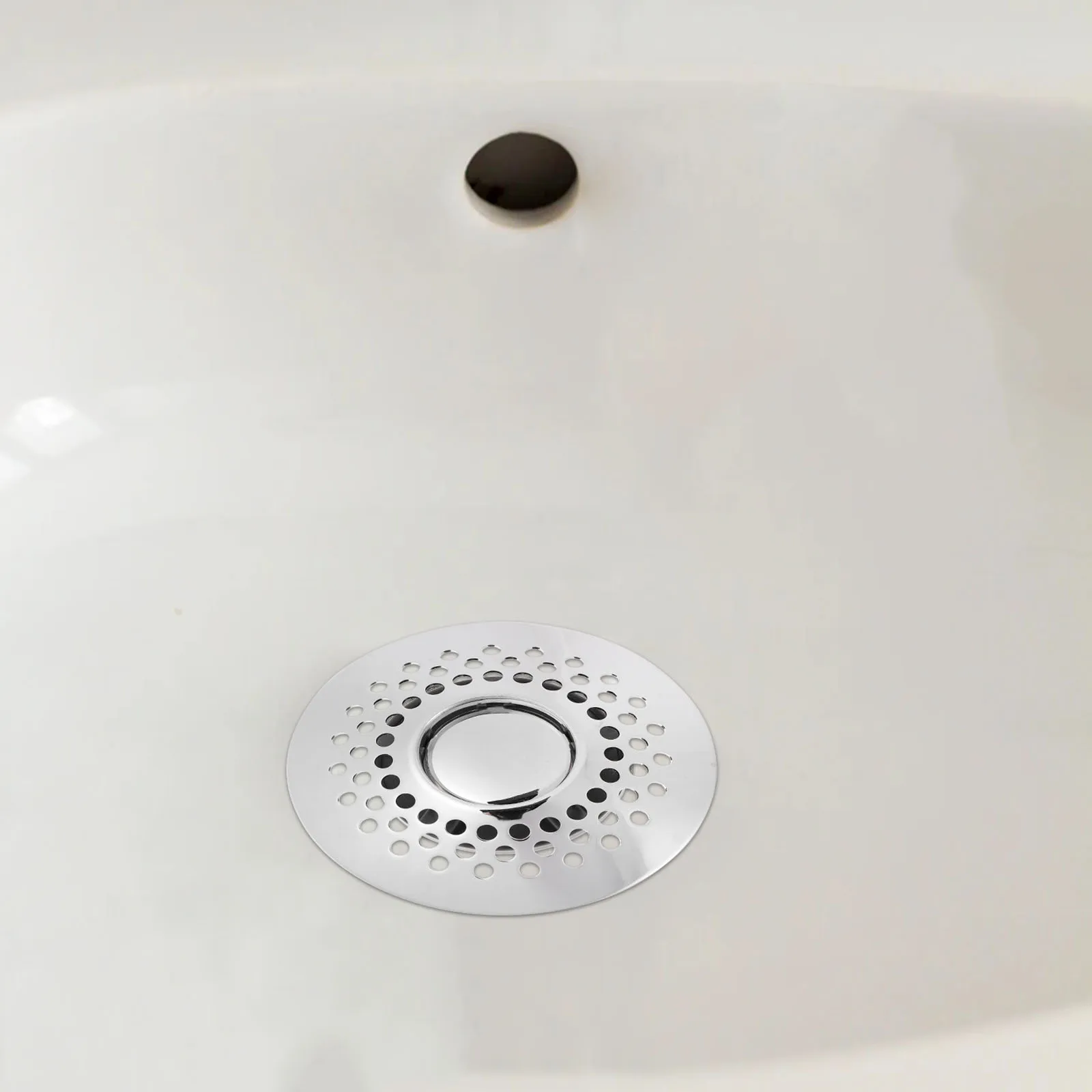 

Universal Bathtub Bounce Core Drain Stopper Sink Plug Strainer Waterproof Blockage Prevention Easy Install Light for Bathroom